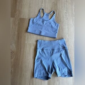 Girlfriend collective shorts set